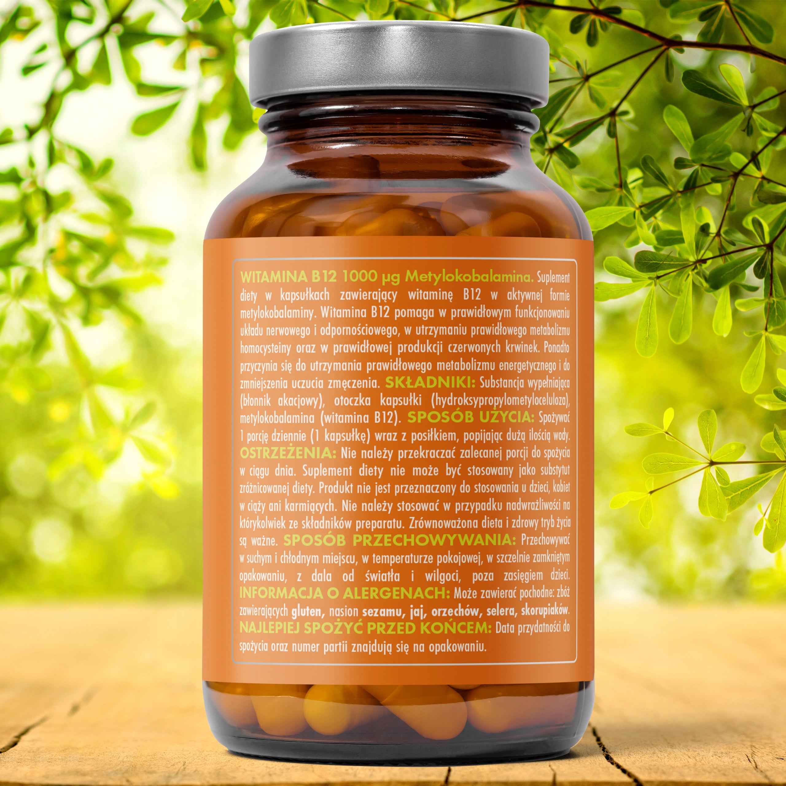 HERB VITAMIN B12 1000mcg METHYLCOLOBALAMIN 120caps ENERGY NERVOUS SYSTEM Brand Herb