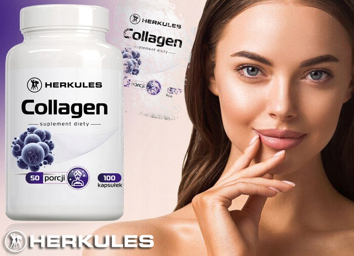 HERKULES Collagen 100caps COLLAGEN HYALURONIC ACID GLUCOSAMINE JOINTS BONES Expiration date at least six months from the date of purchase