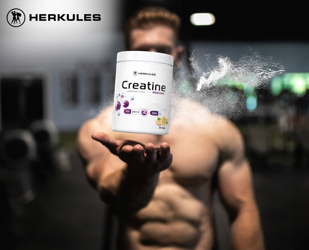 HERKULES Creatine Powder 500g CREATINE MONOHYDRATE STRENGTH MASS TRAINING SPORT Expiration date at least six months from the date of purchase