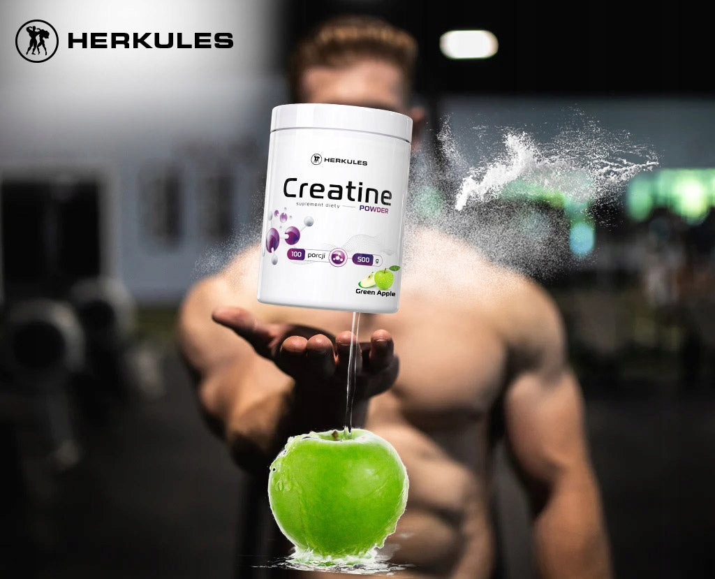 HERKULES Creatine Powder 500g CREATINE MONOHYDRATE STRENGTH POWER DEVELOPMENT MASS Expiration date at least six months from the date of purchase