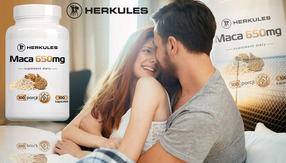 HERKULES Maca 650mg 100caps MACA ROOT EXTRACT FOR STRESS ENERGY VIGOR Expiration date at least six months from the date of purchase