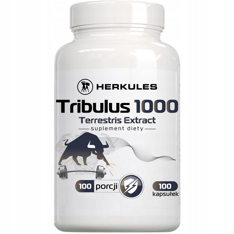 HERKULES Tribulus 1000 Terrestris Extract 100caps TESTOSTERONE VIGOR STRONG Expiration date at least six months from the date of purchase