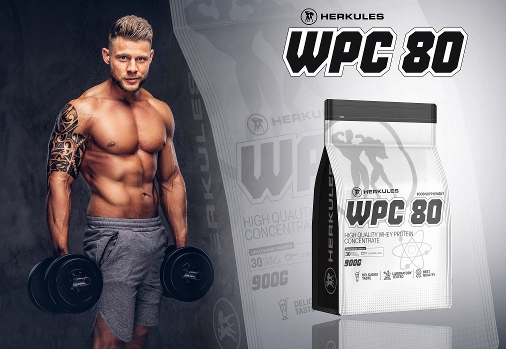 HERKULES WPC 80 1800g WHEY PROTEIN PROTEINS REGENERATION AMINO ACIDS Expiration date at least 1 year from the date of purchase
