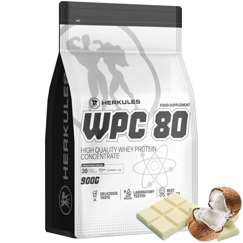 HERKULES WPC 80 900g WHEY PROTEIN CONCENTRATE AMINO ACIDS GLUTAMINE