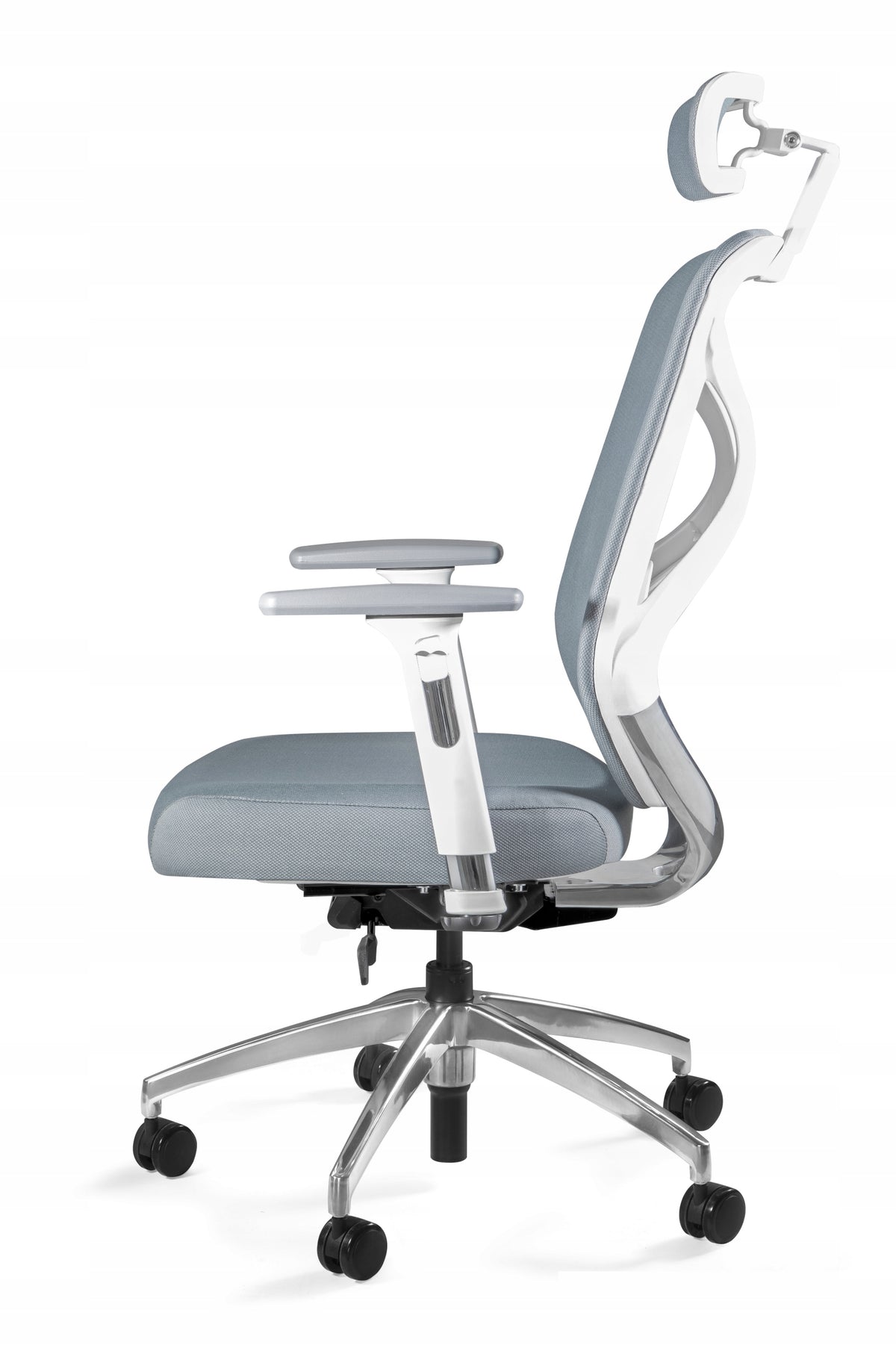 HERO Armchair Grey Office Ergonomic Swivel Fabric High President 130kg