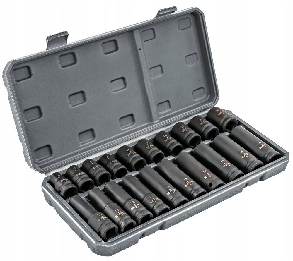 HEX 1/2 CR-V IMPACT SOCKETS 20pcs 38mm 78mm FOR KEY IMPACT SUITCASE SET Manufacturer code PM1385