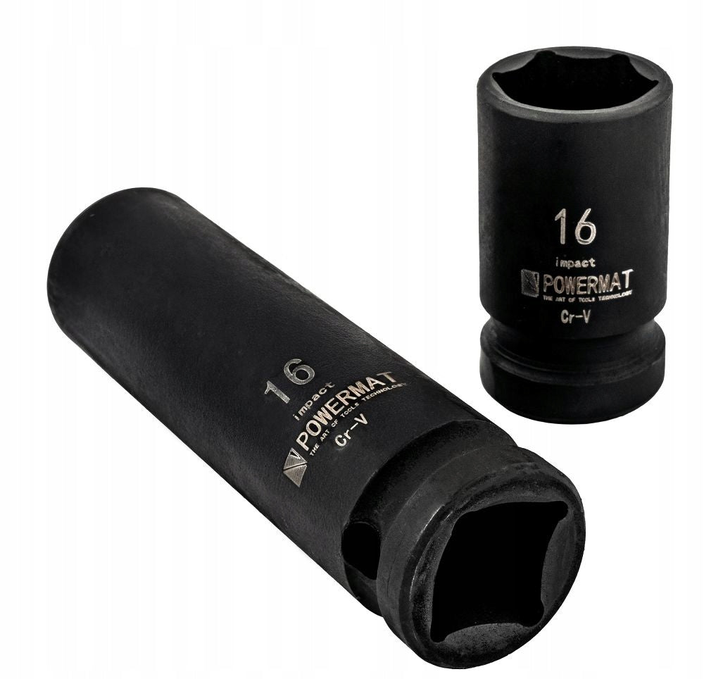 HEX 1/2 CR-V IMPACT SOCKETS 20pcs 38mm 78mm FOR KEY IMPACT SUITCASE SET Product weight with unit packaging 2.3 kg