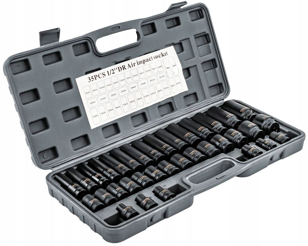 HEX 1/2 CR-V IMPACT SOCKETS 35pcs 38mm 78mm FOR KEY IMPACT SUITCASE SET Manufacturer code PM1380