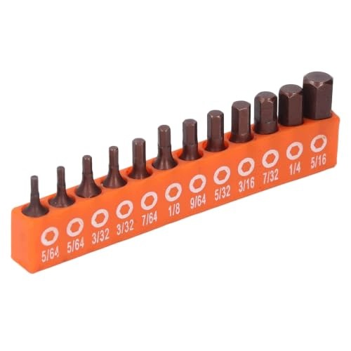 HEX BITS SET OF 12 PCS STEEL S2 SHANK 1/4 INCH PROFESSIONAL Brand no brand