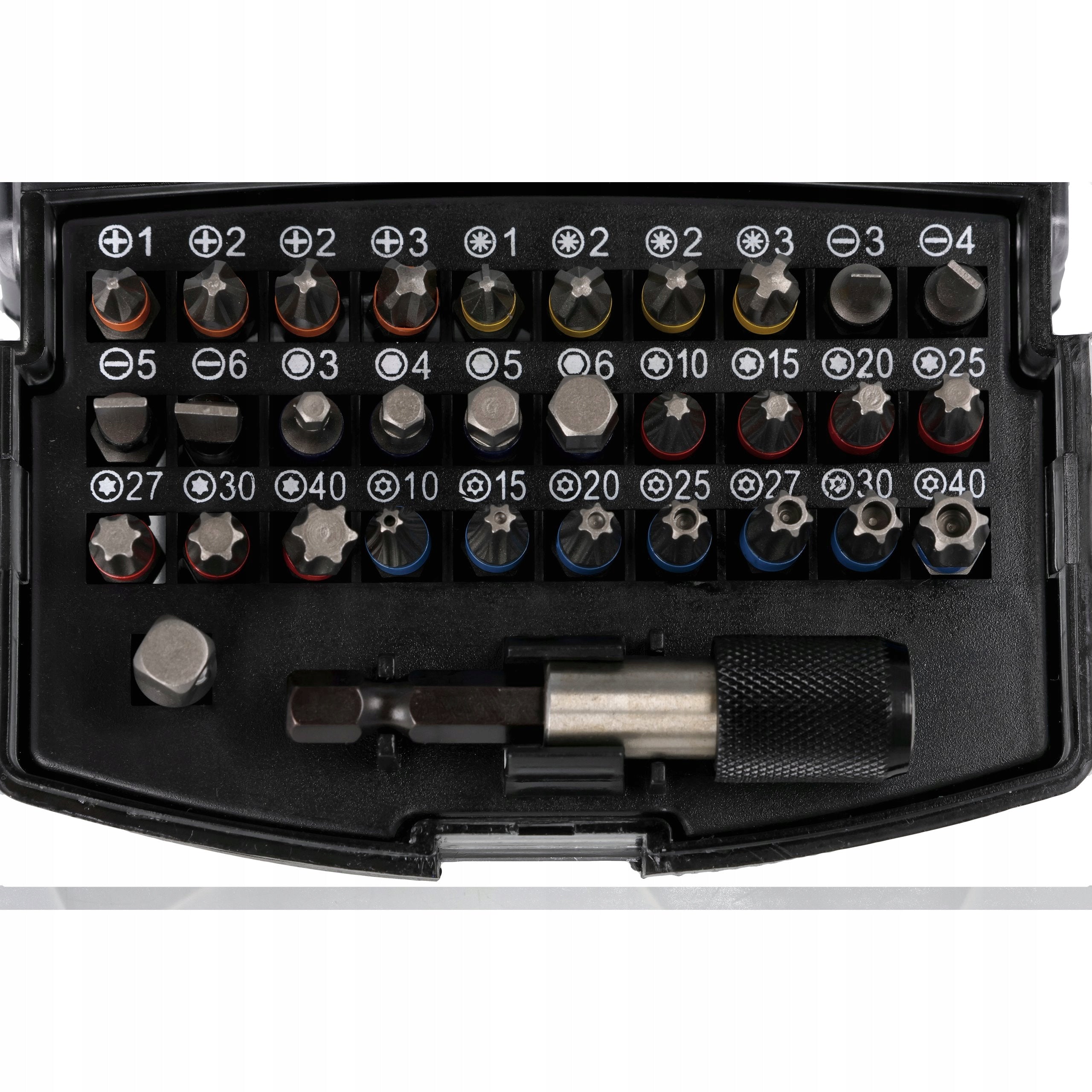 HEX IMPACT BIT SET FOR SCREWDRIVER S2 PH PZ TX FLAT 32PCS Series 31 KOŃCÓWEK DO WKRĘTARKI Z OPAKOWANIEM