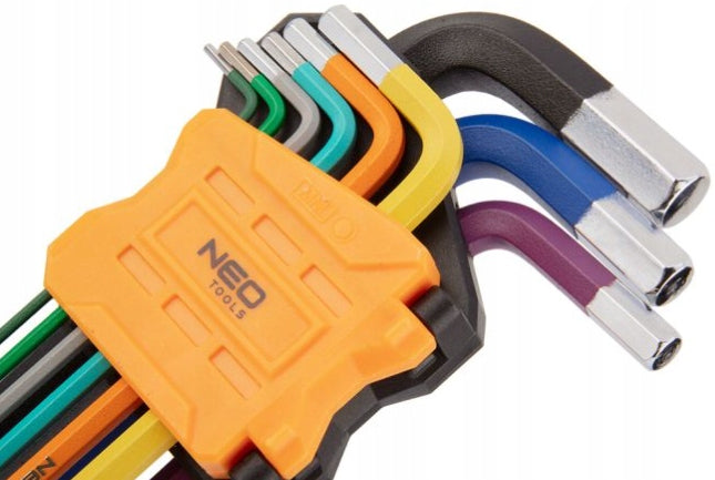 HEX KEYS 1.5-10 MM SET OF 9 PCS 09-512 NEO TOOLS Brand NEO TOOLS