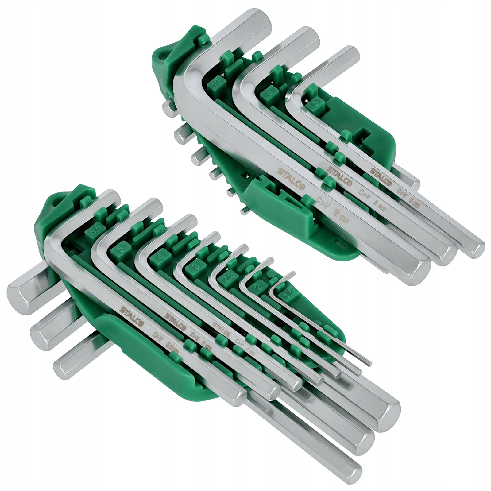 HEX KEYS ALLEN 1.5-10 MM DOUBLE-SIDED SET OF 10 ELEMENTS STALCO
