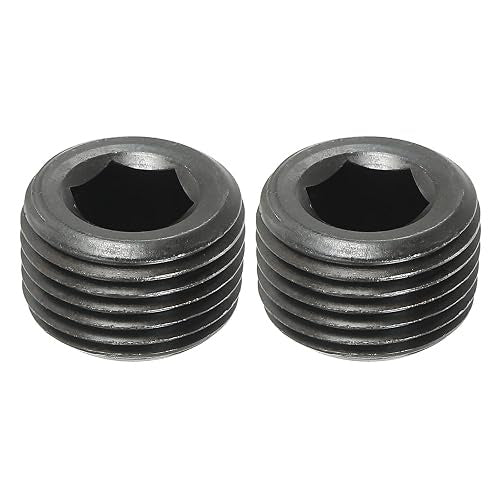 HEXAGONAL THREADED PIPE FITTING CLOSURE NPT 1/2 INCH 2 PACK Brand no brand