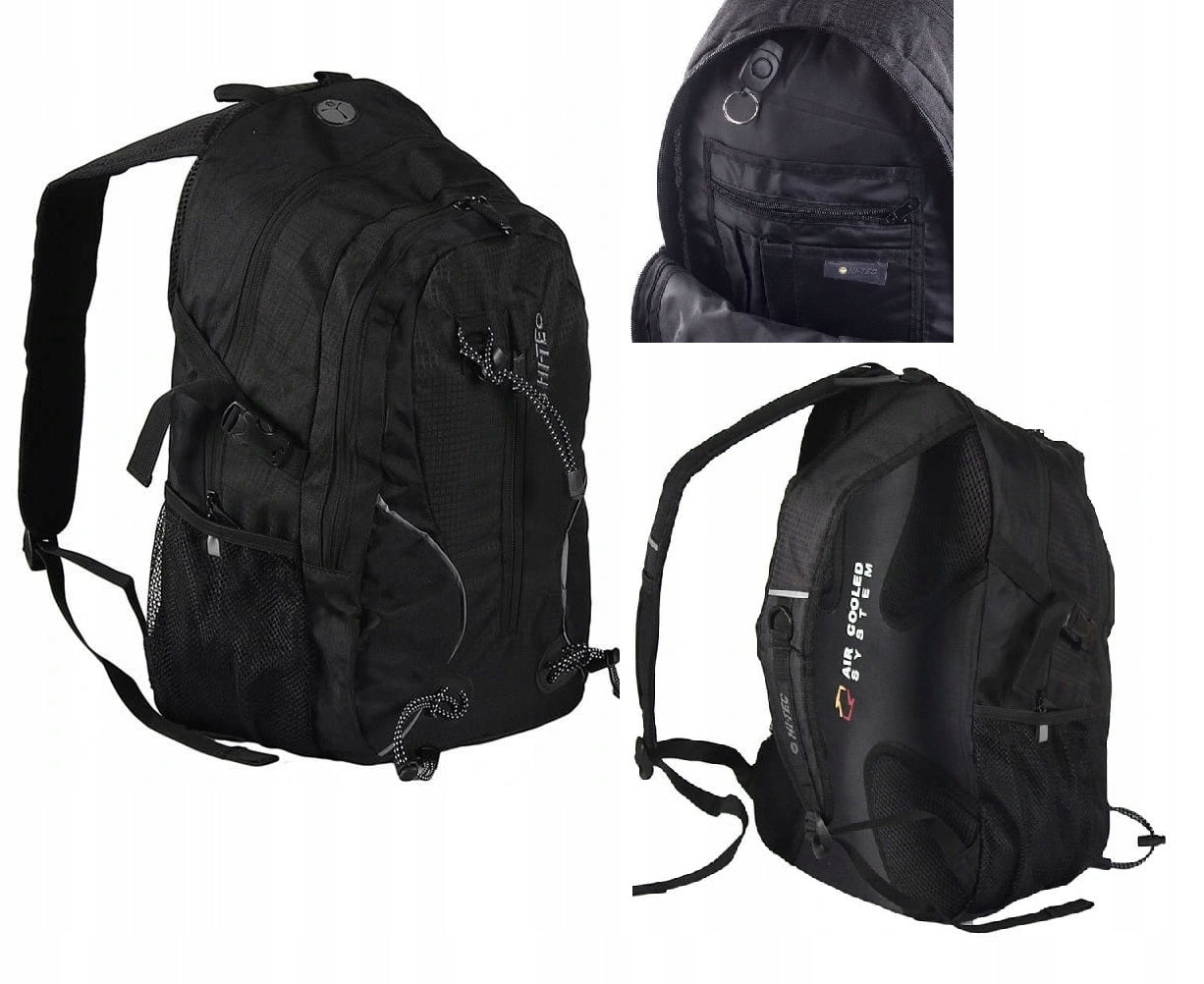HI-TEC MEN'S HIKING BACKPACK BLACK TREKKING