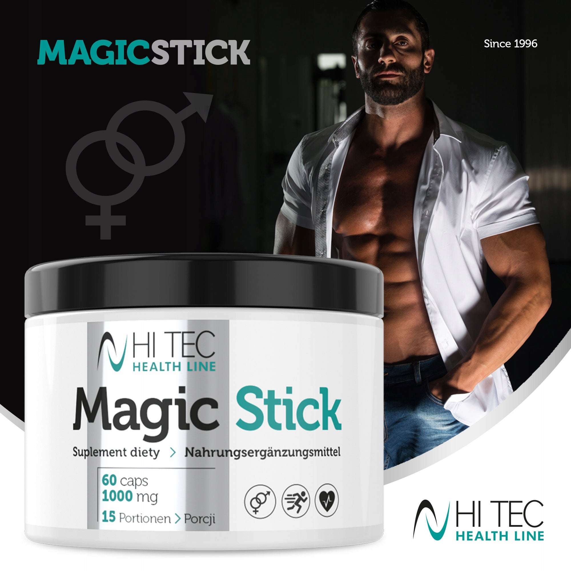 HI TEC Magic Stick 60k ARGININE MACA SELEN Brand HiTec Nutrition