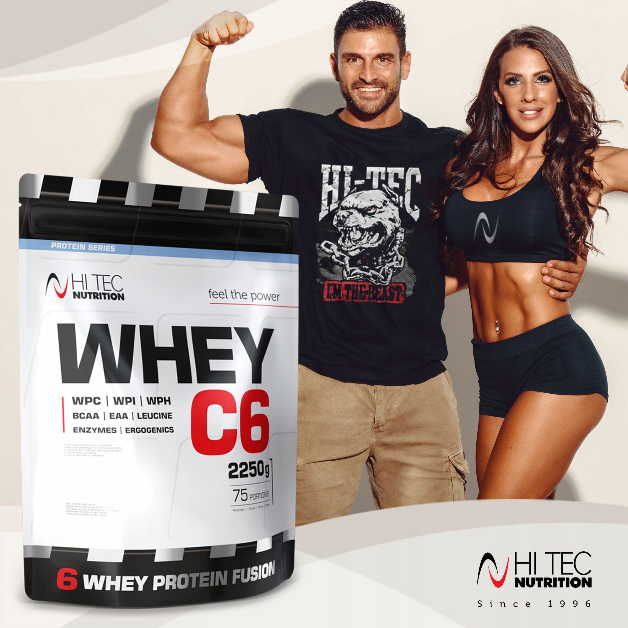 HI TEC Whey C-6 - 2250g PROTEIN WPI WPH WPC Packaging status original