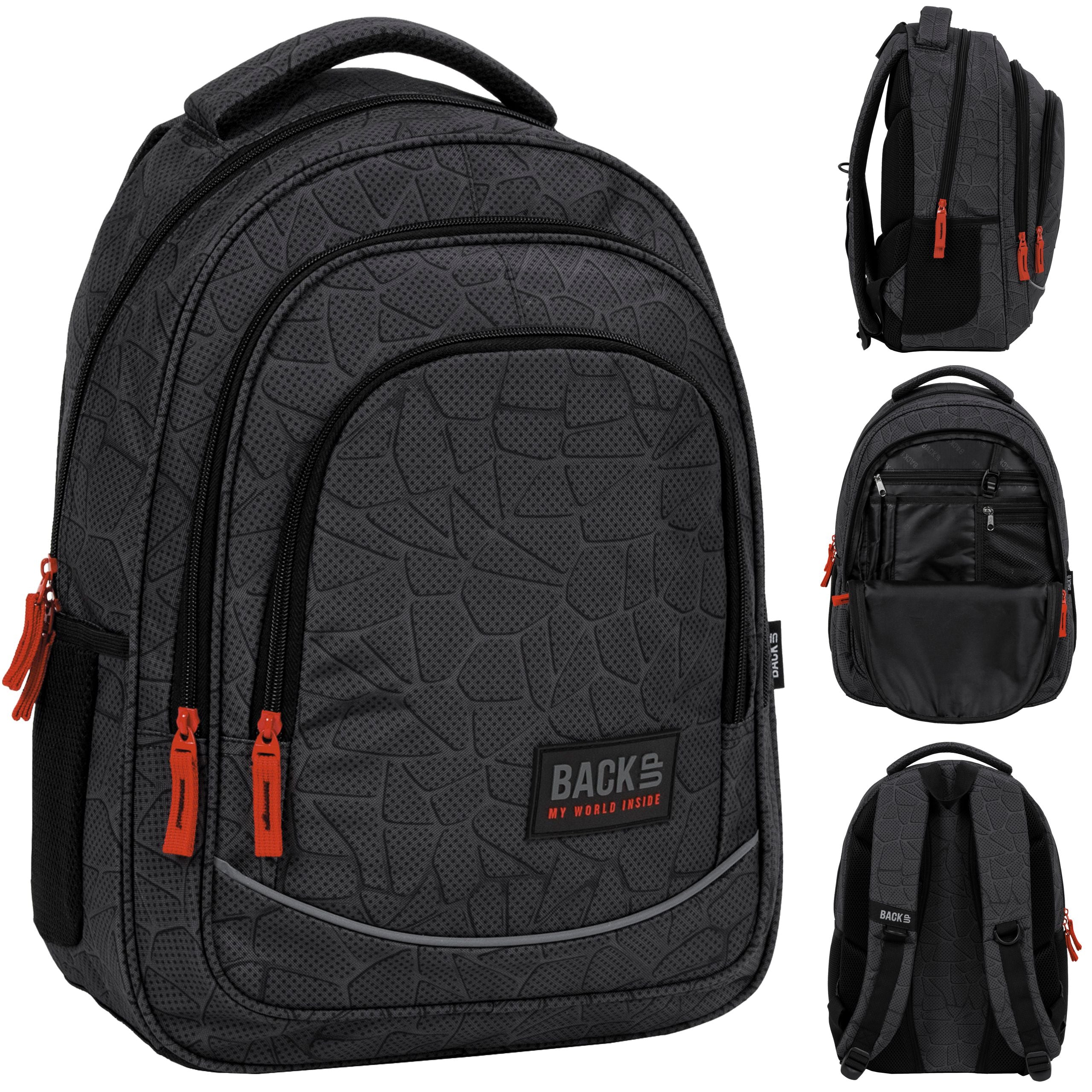 Schulrucksack BackUP, schwarz