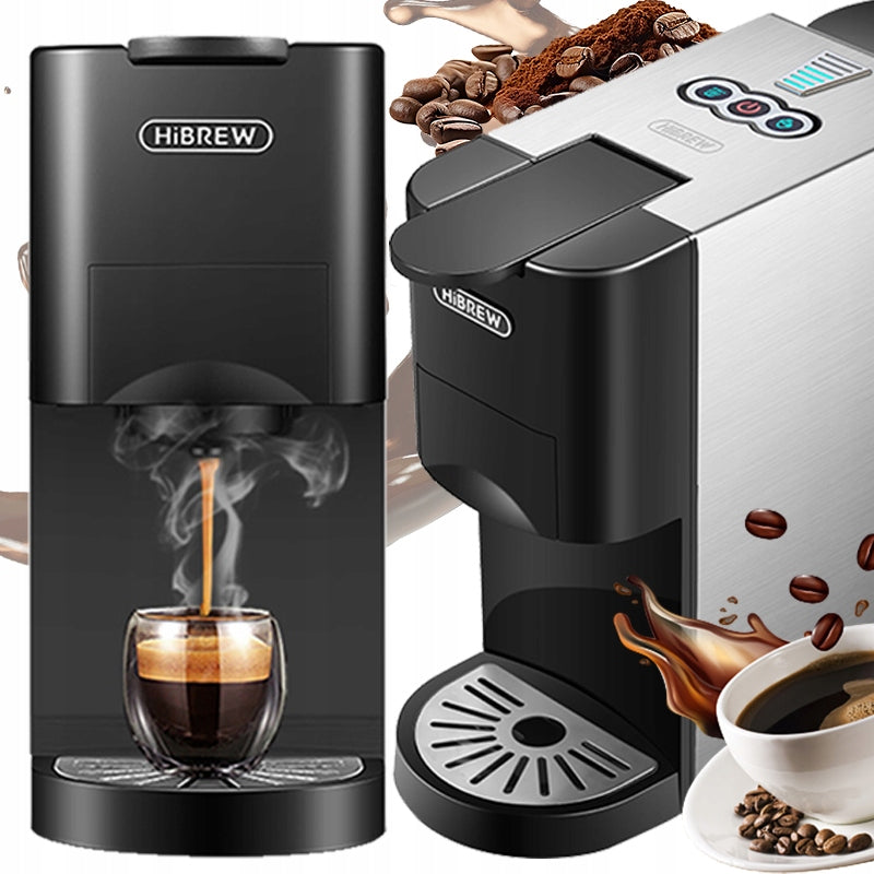 HIBREW 4IN1 MULTI-SYSTEM STAINLESS STEEL COFFEE MAKER 20 BAR 800ML