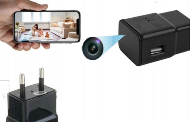 HIDDEN MINI WiFi CAMERA IN CHARGER SPY MOTION DETECTION NOTIFICATION V2 Manufacturer code PDS24bb
