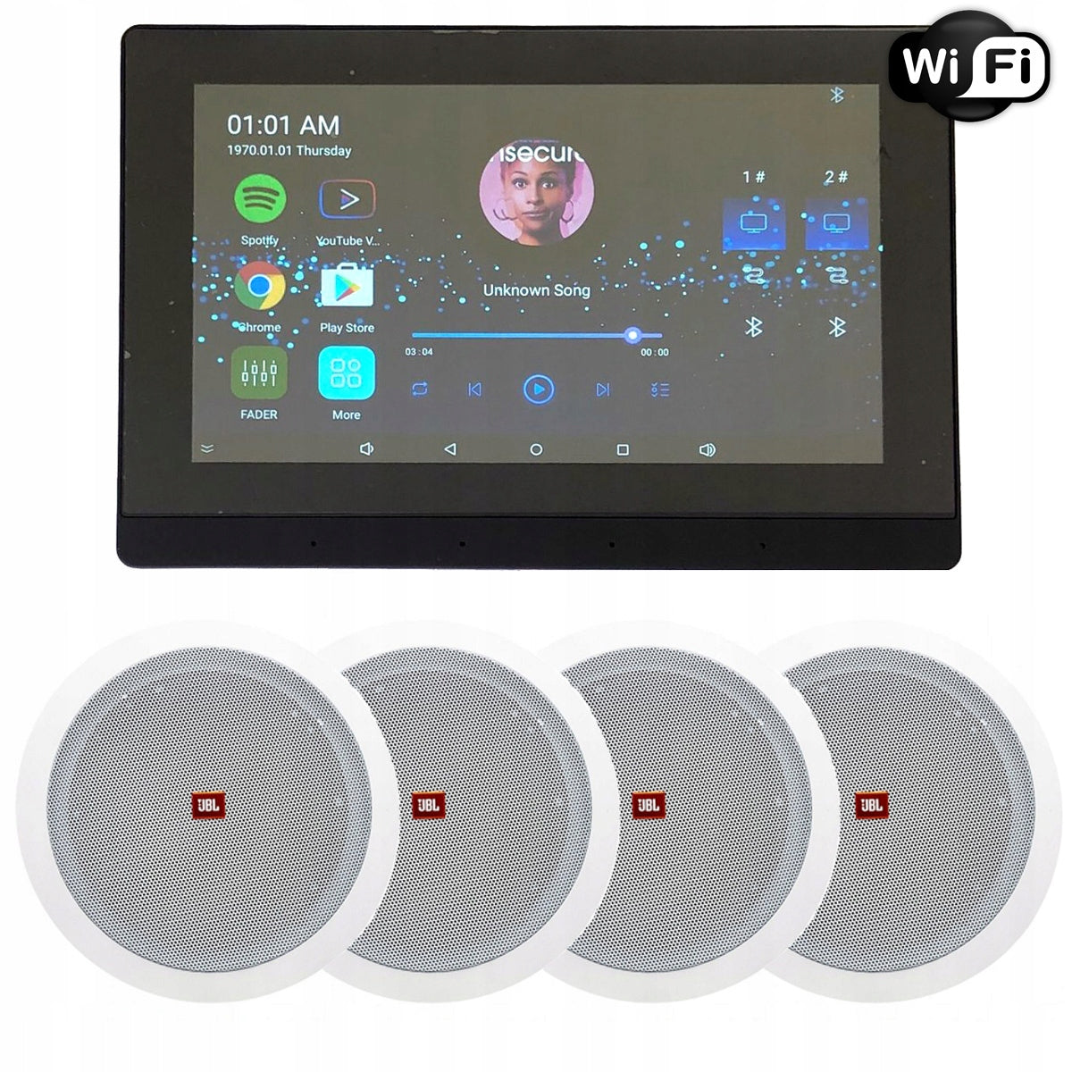 HIFI INTERNET RADIO FLUSH-MOUNTED WIFI BT JBL
