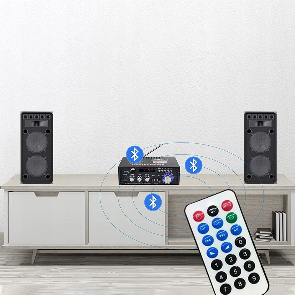 HIFI STEREO AMPLIFIER 600W BLUETOOTH MINI AUDIO PLAYER 2-CHANNEL PORTABLE Brand no brand