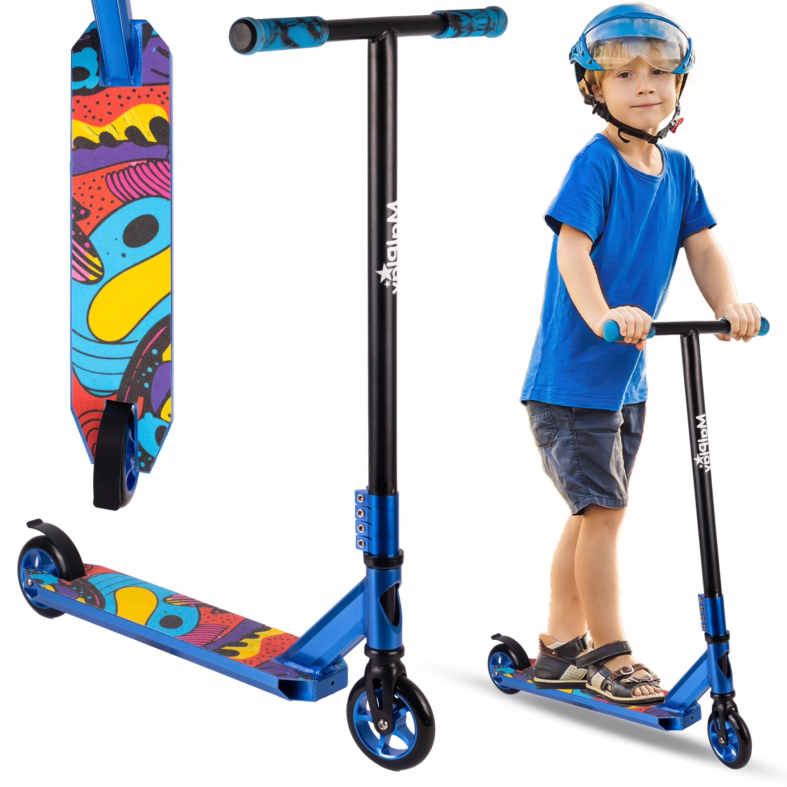 HIGH-PERFORMANCE SCOOTER T-BAR FOR STREET TRICKS HEIGHT 84CM DURABLE ABEC-9
