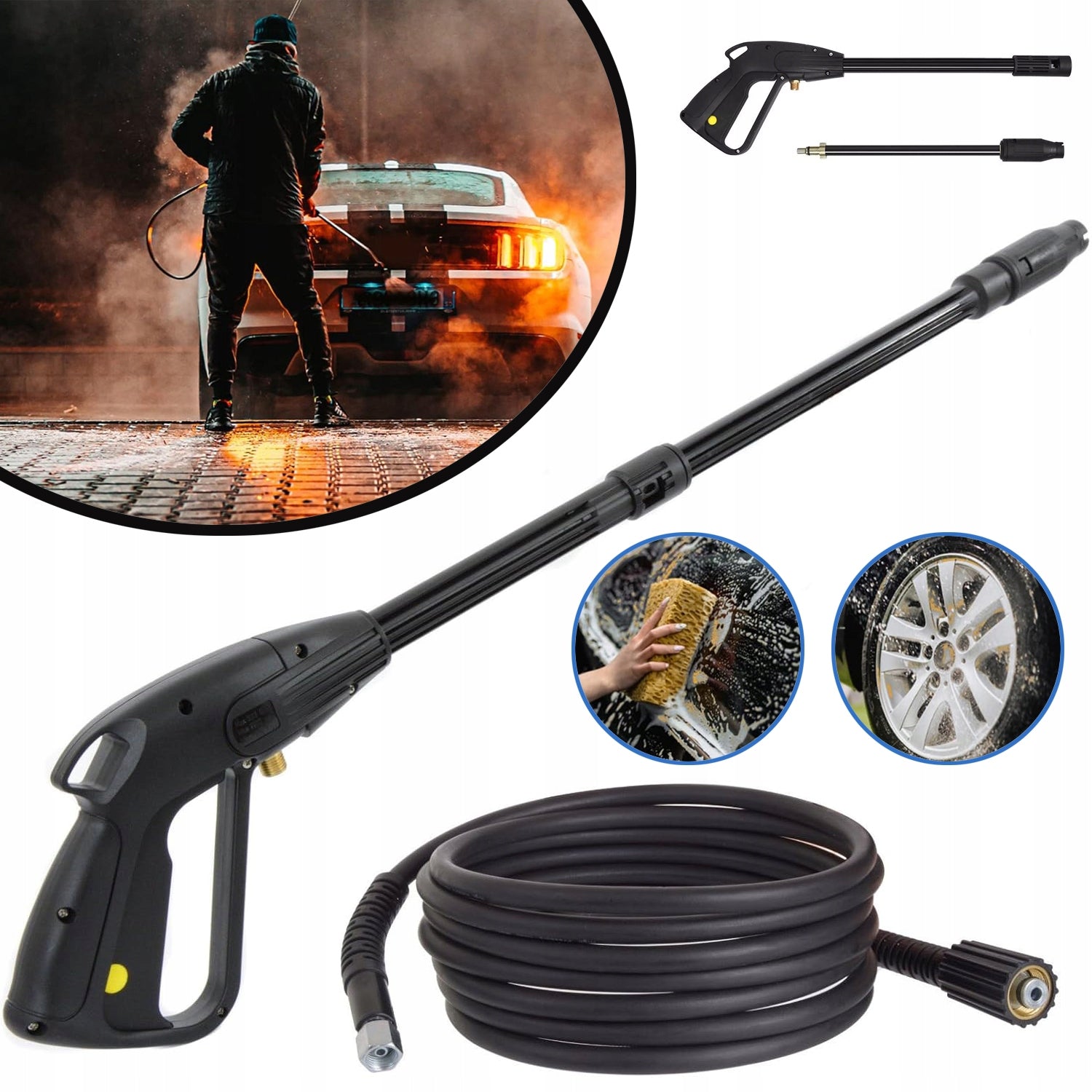HIGH PRESSURE WASH GUN, JET WASHER ACCESSORIES