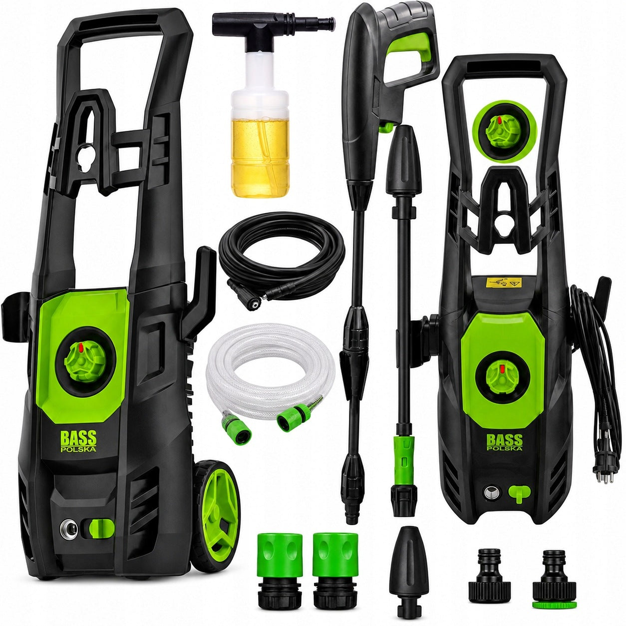 HIGH PRESSURE WASHER 230 BAR 2200 W + FOAMER