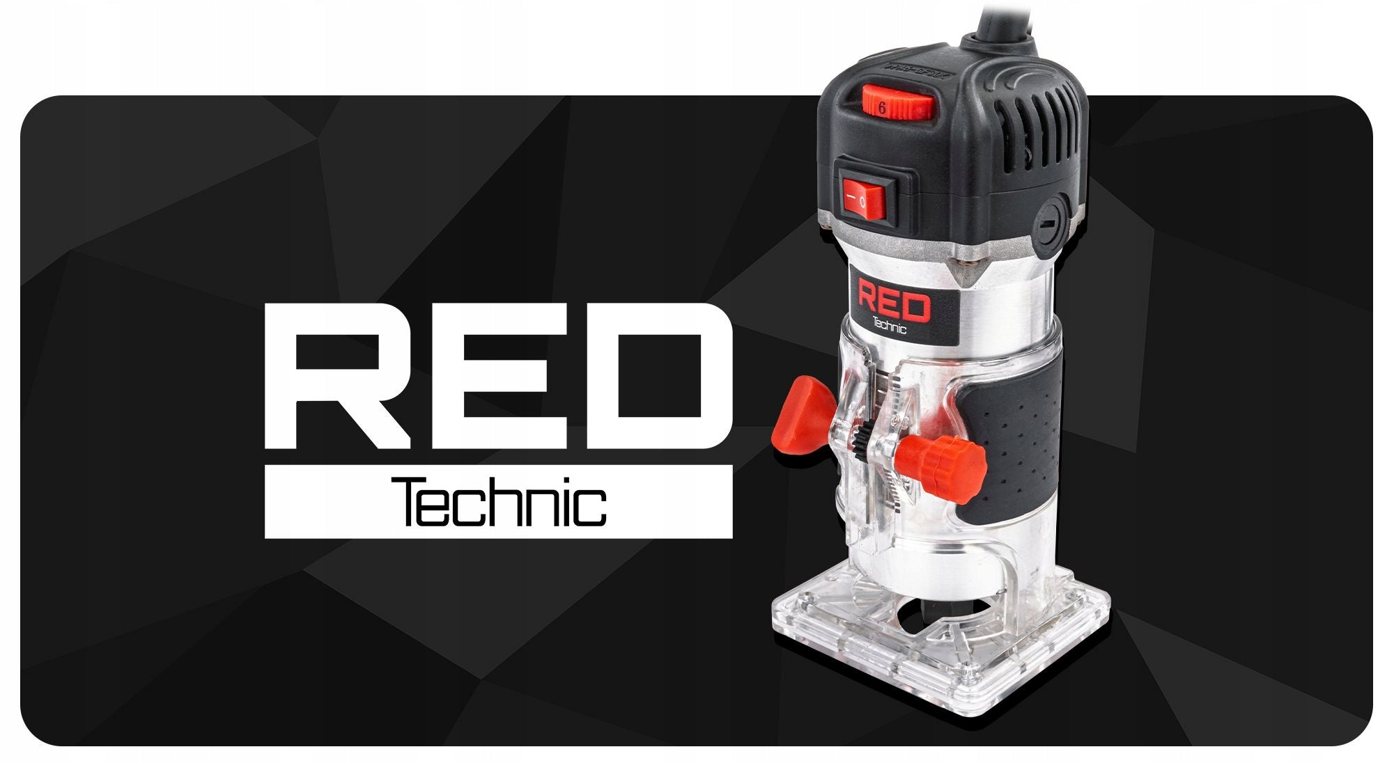 HIGH SPINDLE EDGE MILLING MACHINE ELECTRIC CUTTER CASE + CUTTERS Brand RED TECHNIC