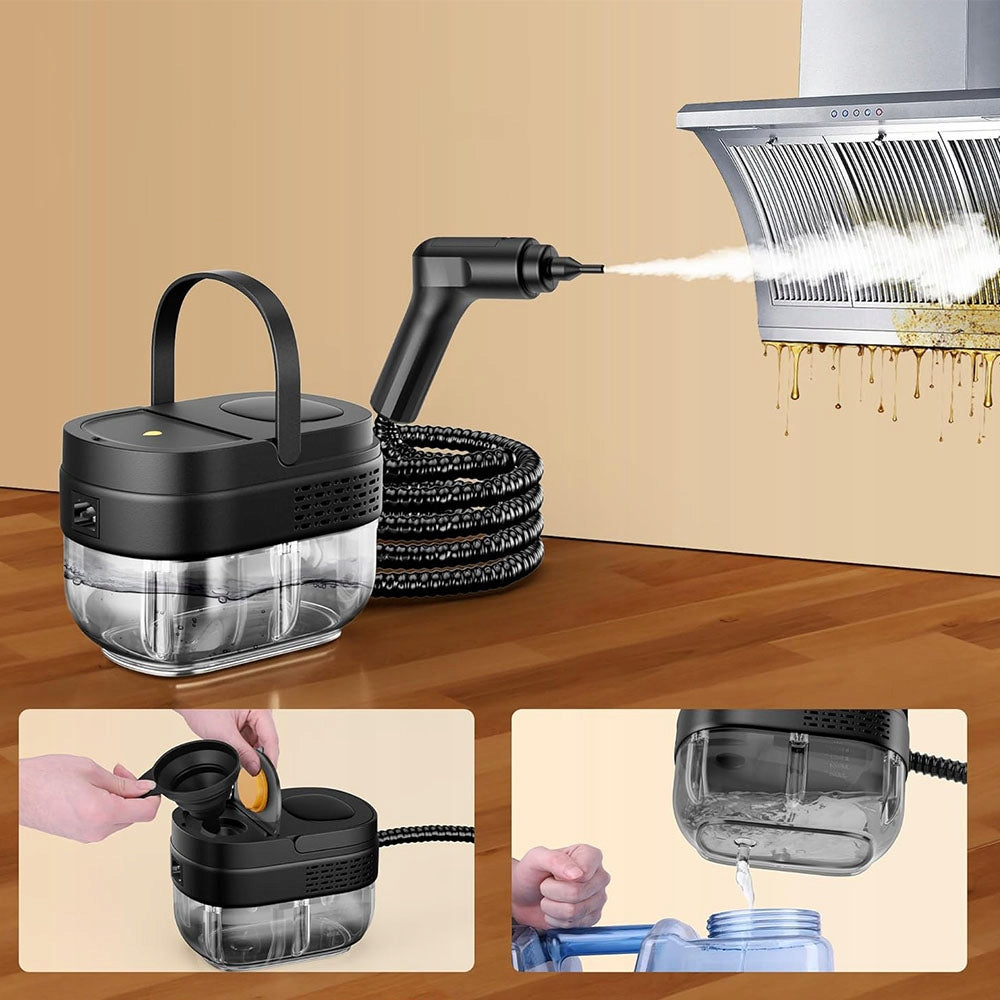 HIGH TEMPERATURE STEAM CLEANER SUITABLE FOR KITCHENS AND BATHROOMS Capacity 1.6 l