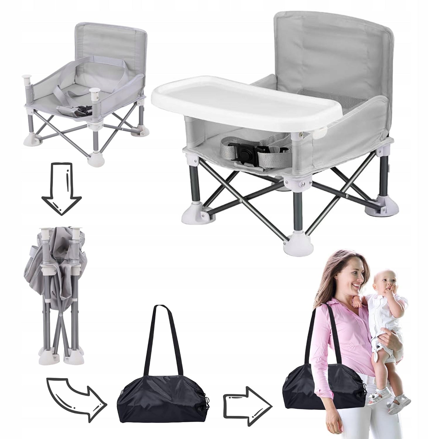 HIGHCHAIR FEEDING CHAIR FUNCTION KIDS CHAIR FOLDING TRAY