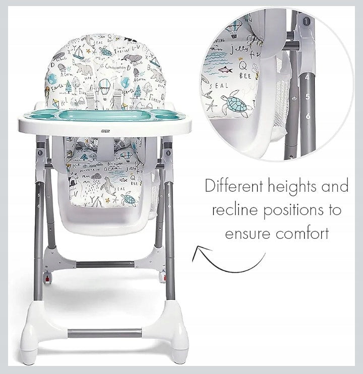 HIGHCHAIR FOLDING ADJUSTABLE MAMAS & PAPAS SNAX CHAIR WHEELS Brand Mamas&Papas