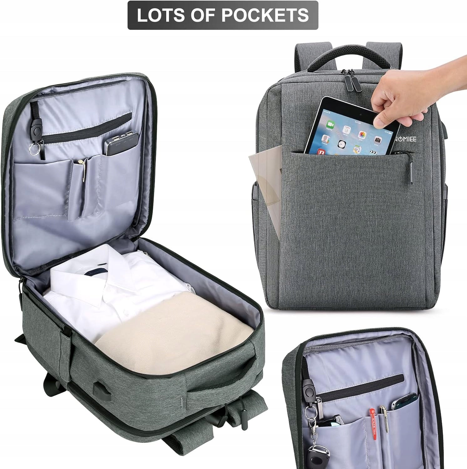 HIKING BACKPACK TRAVEL AIRPLANE CASE WATERPROOF FOR USB LAPTOP Brand no brand