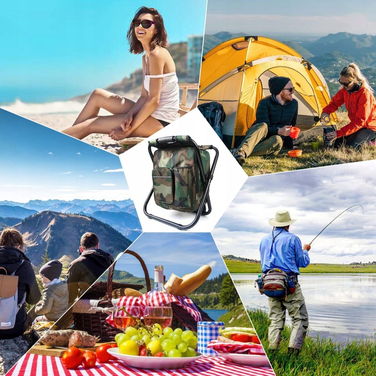 HIKING FISHING CHAIR BACKPACK HIGHCHAIR FOLDING BACKPACK 2 IN 1 Brand no brand