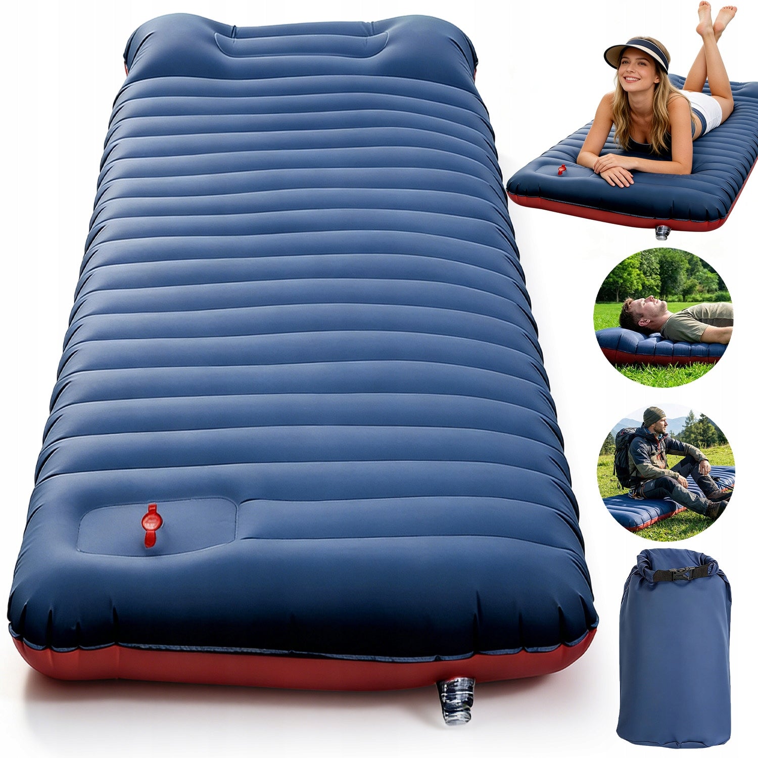 HIKING MATTRESS INFLATABLE SINGLE PERSON TREKKING LIGHTWEIGHT PORTABLE