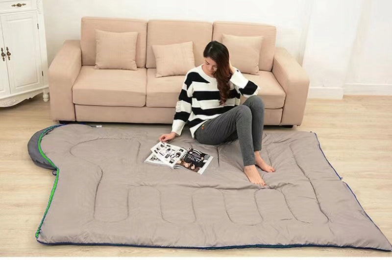 HIKING SLEEPING BAG WARM MUMMY LIGHTWEIGHT 2in1 DUVET HOOD COVER LARGE 220 EAN (GTIN) 5907771302904