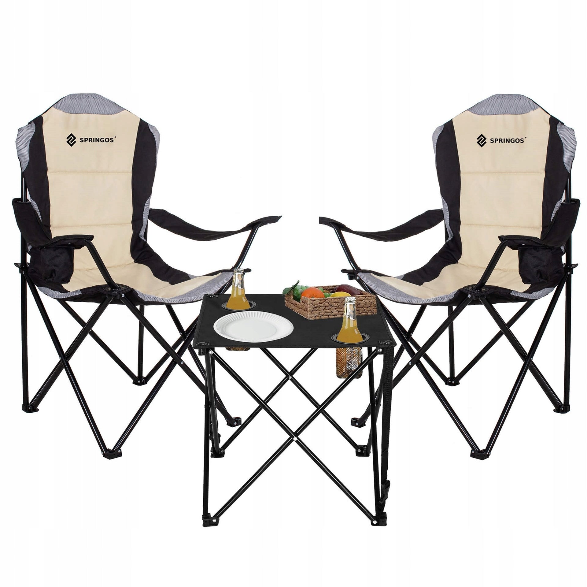 HIKING TABLE FOLDING WITH CHAIRS Garden Balcony Fishing Set Packaging status original