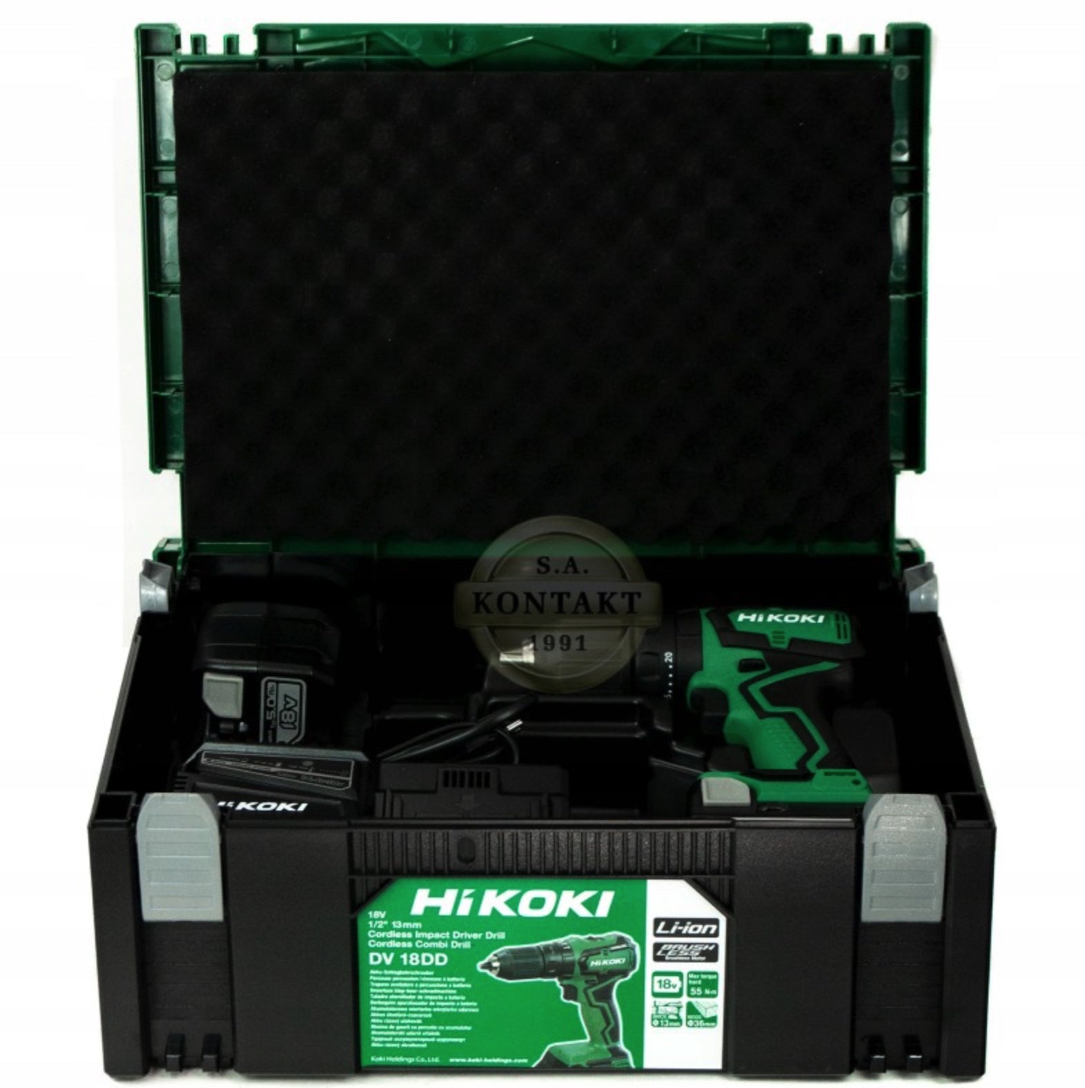HIKOKI CORDLESS SCREWDRIVER 55NM 2X3,0AH DV18DD WQZ 18V SUITCASE Series DV18DD