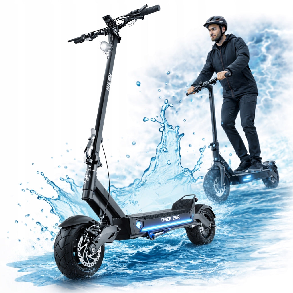 HILEY TIGER EVO ELECTRIC SCOOTER IPX7 1000W 60KM 52V 18.2Ah PREMIUM