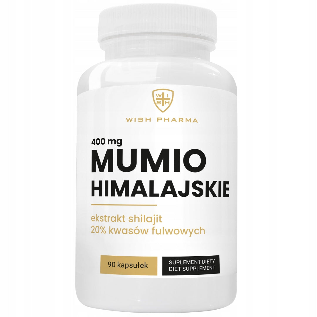 HIMALAYAN MUMIO 400 mg Shilajit Extract Joints Bones Immunity 90 kap
