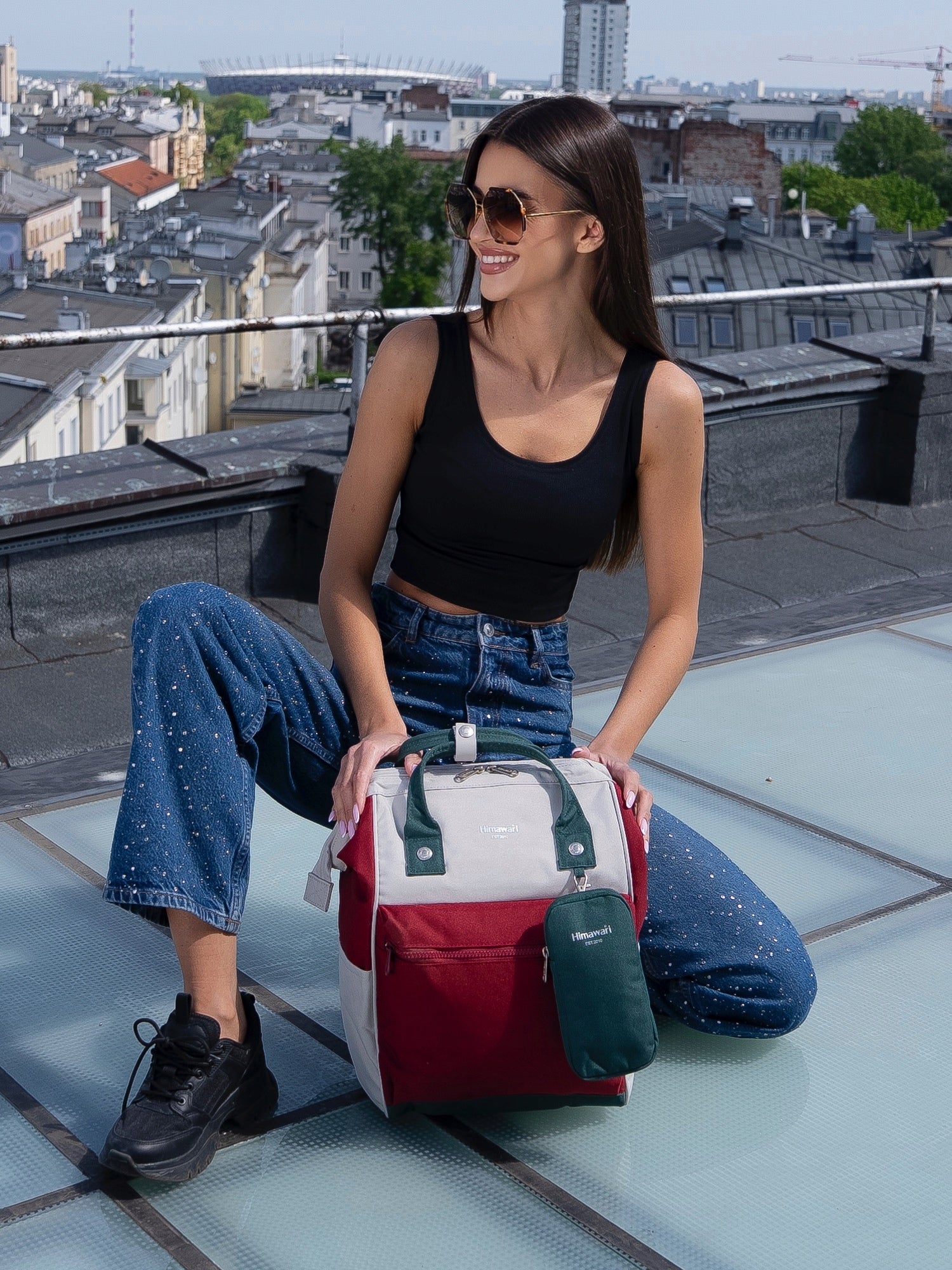 HIMAWARI backpack roomy luggage holding a large A4 for everyday school Packaging status original