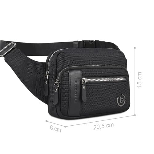 HIP BAG NYLON BLACK UNISEX SHOULDER STRAP ADJUSTABLE FOR HOME Manufacturer code Producent niezależny