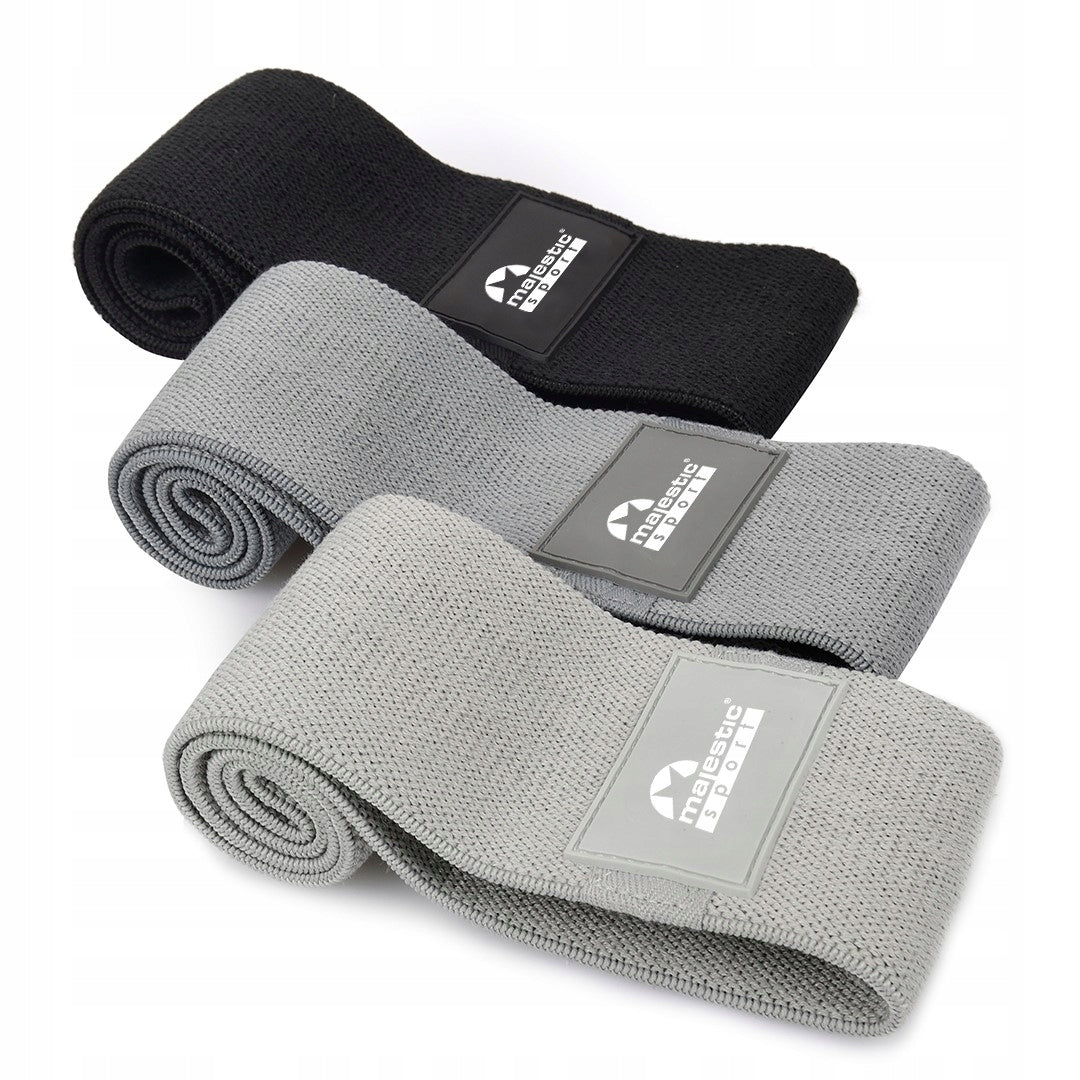 HIP BAND Exercise Rubber Set Fitness Resistance Bands x3 Manufacturer code M-HB-4504