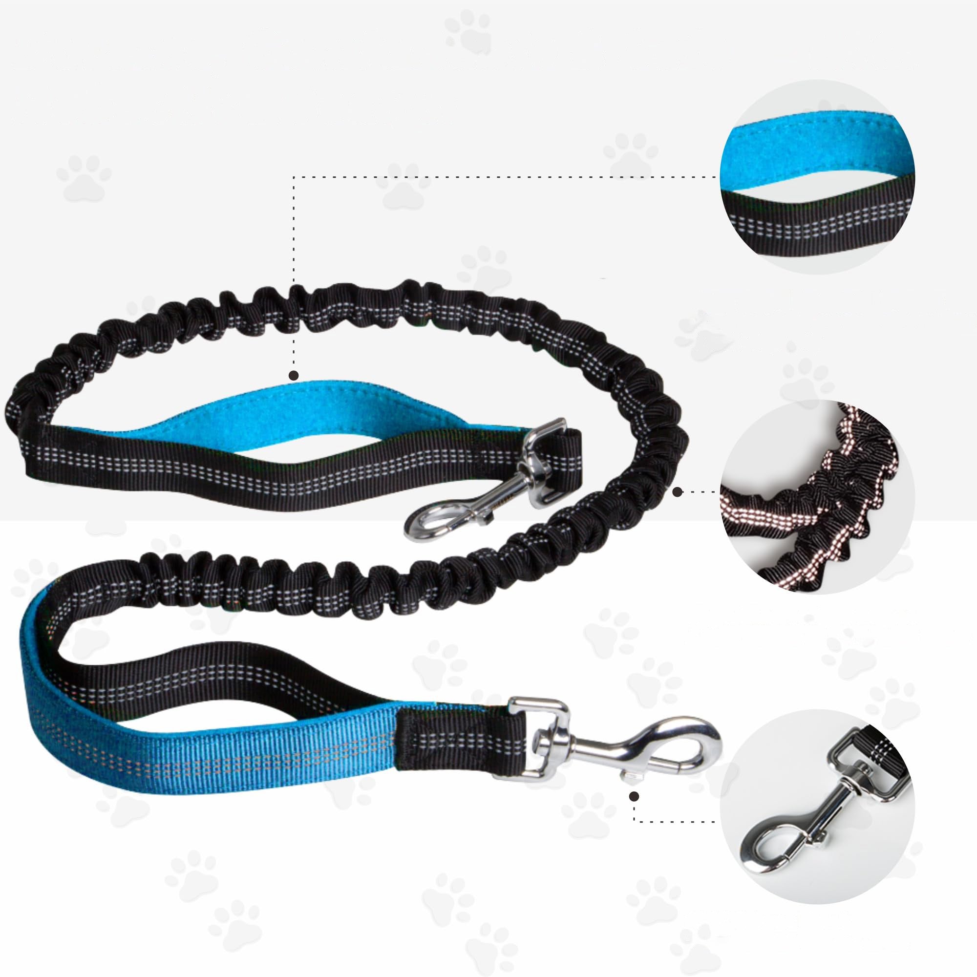 HIP trekking belt with running shock absorber with Dog elastic leash Packaging status original