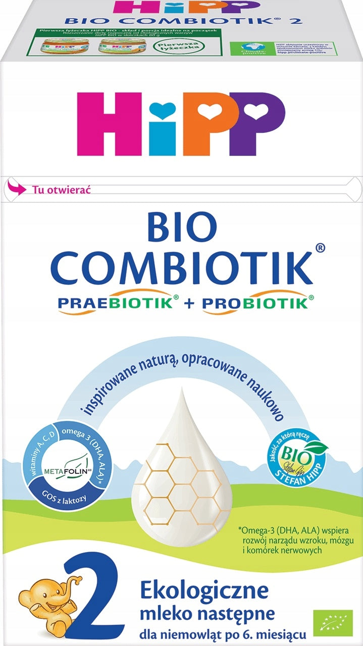 HIPP 2 BIO COMBIOTIK MILK for children after 6m. 550 g Manufacturer code 4062300409873