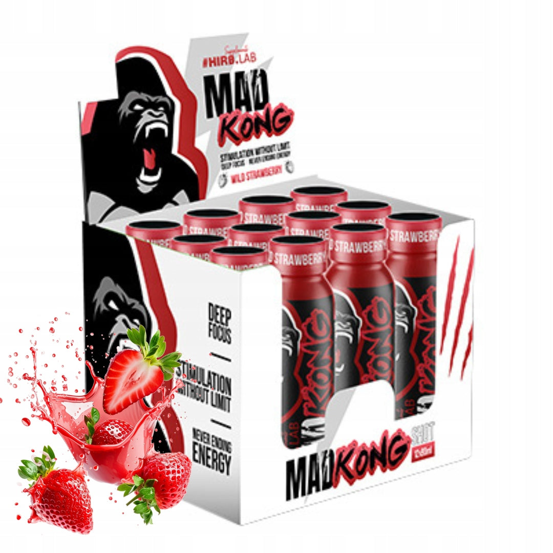 HIRO.LAB Mad Kong Shot 80 ml x 12 taste strawberry preworkout stimulation