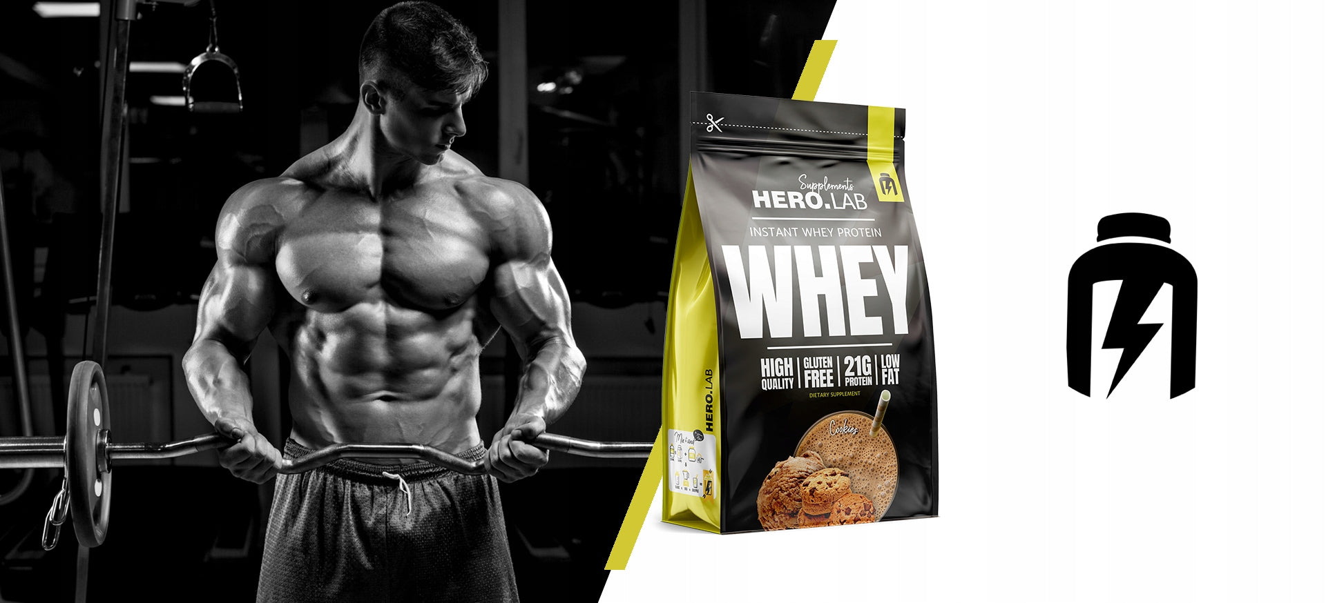 HIRO.LAB Whey Protein Conditioner WPC Concentrate 750 g Cookie Flavour Manufacturer code 5060727120059