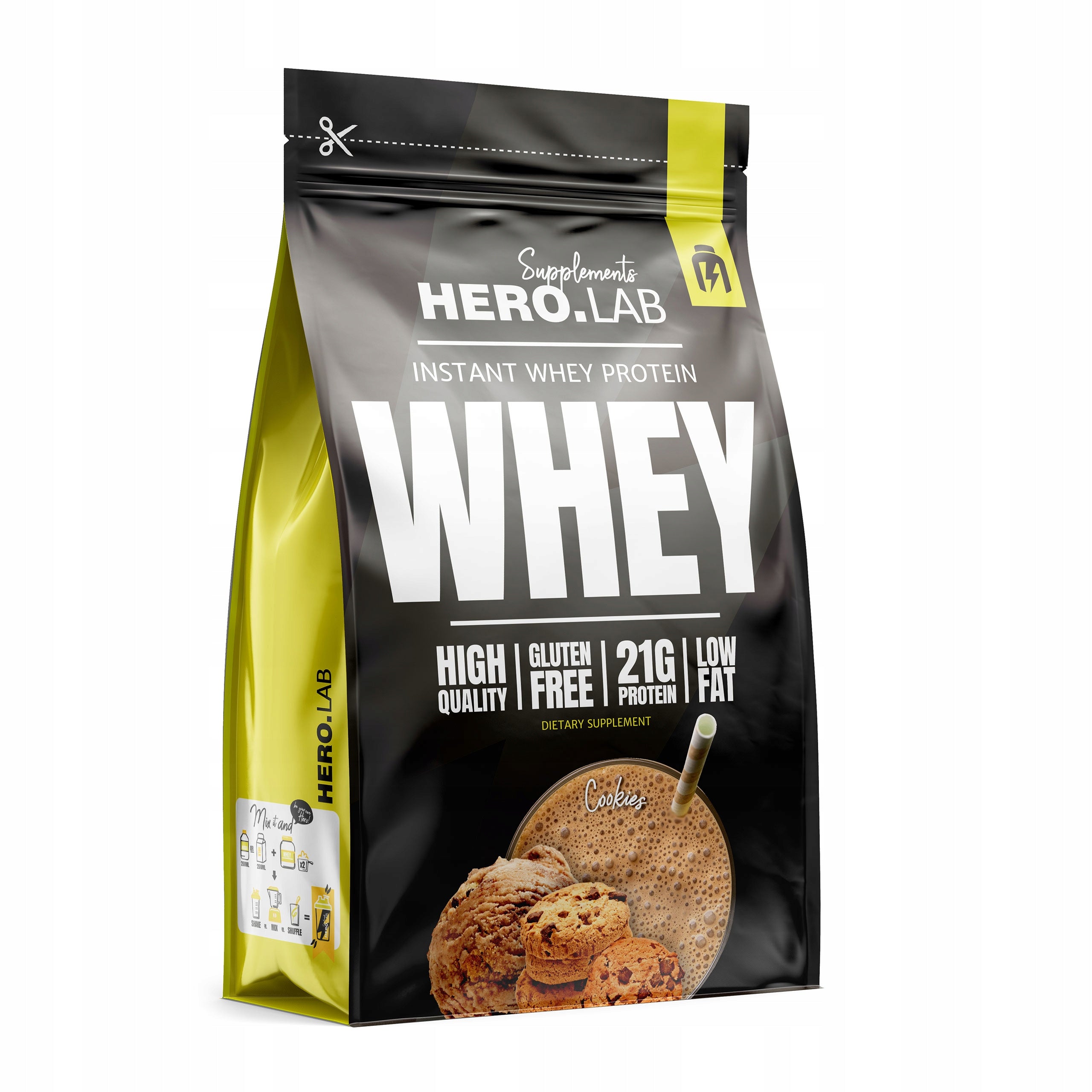 HIRO.LAB Whey Protein Conditioner WPC Concentrate 750 g Cookie Flavour