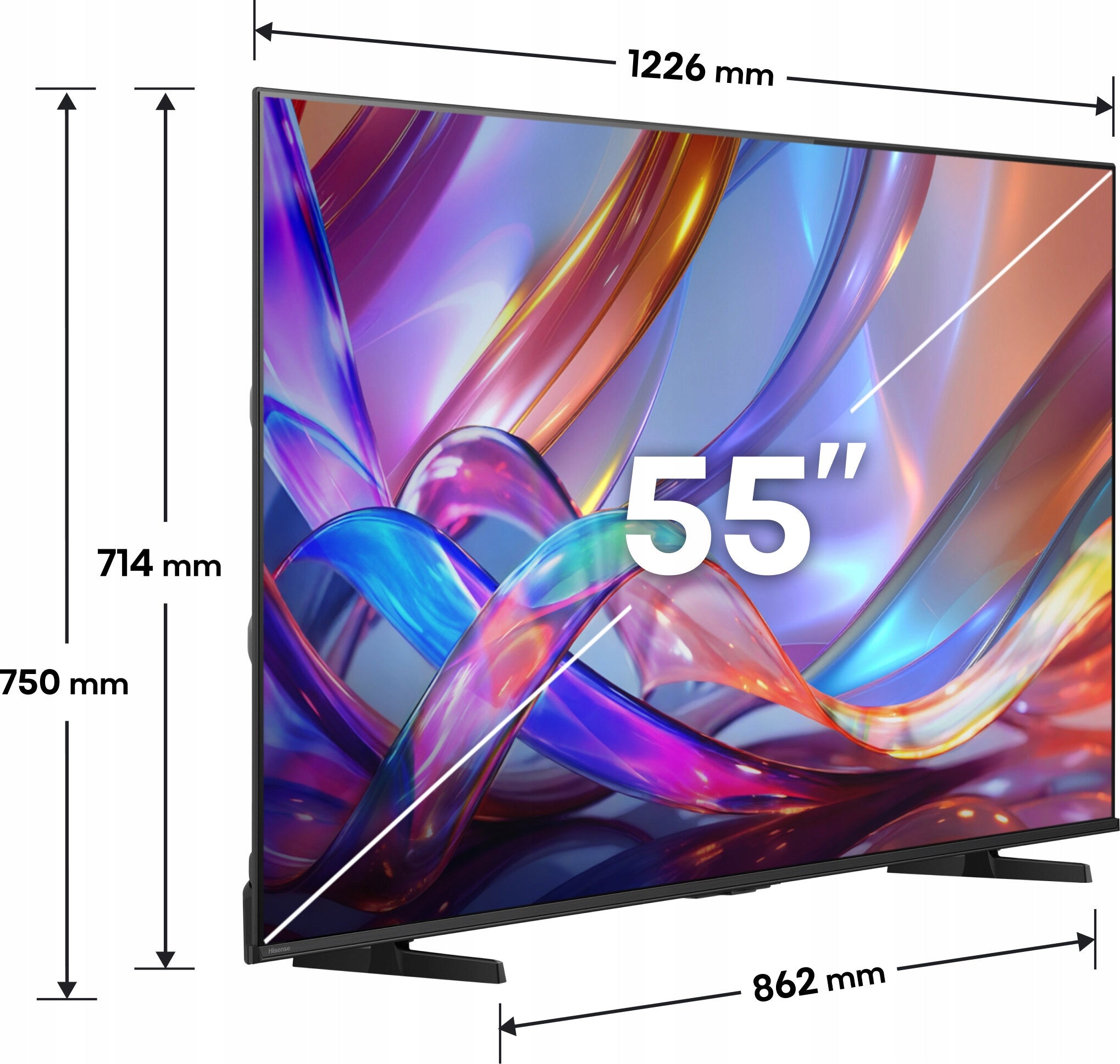 HISENSE 55E77S 55" QLED 4K VIDAA Dolby Atmos Dolby Vision TV Brand Hisense