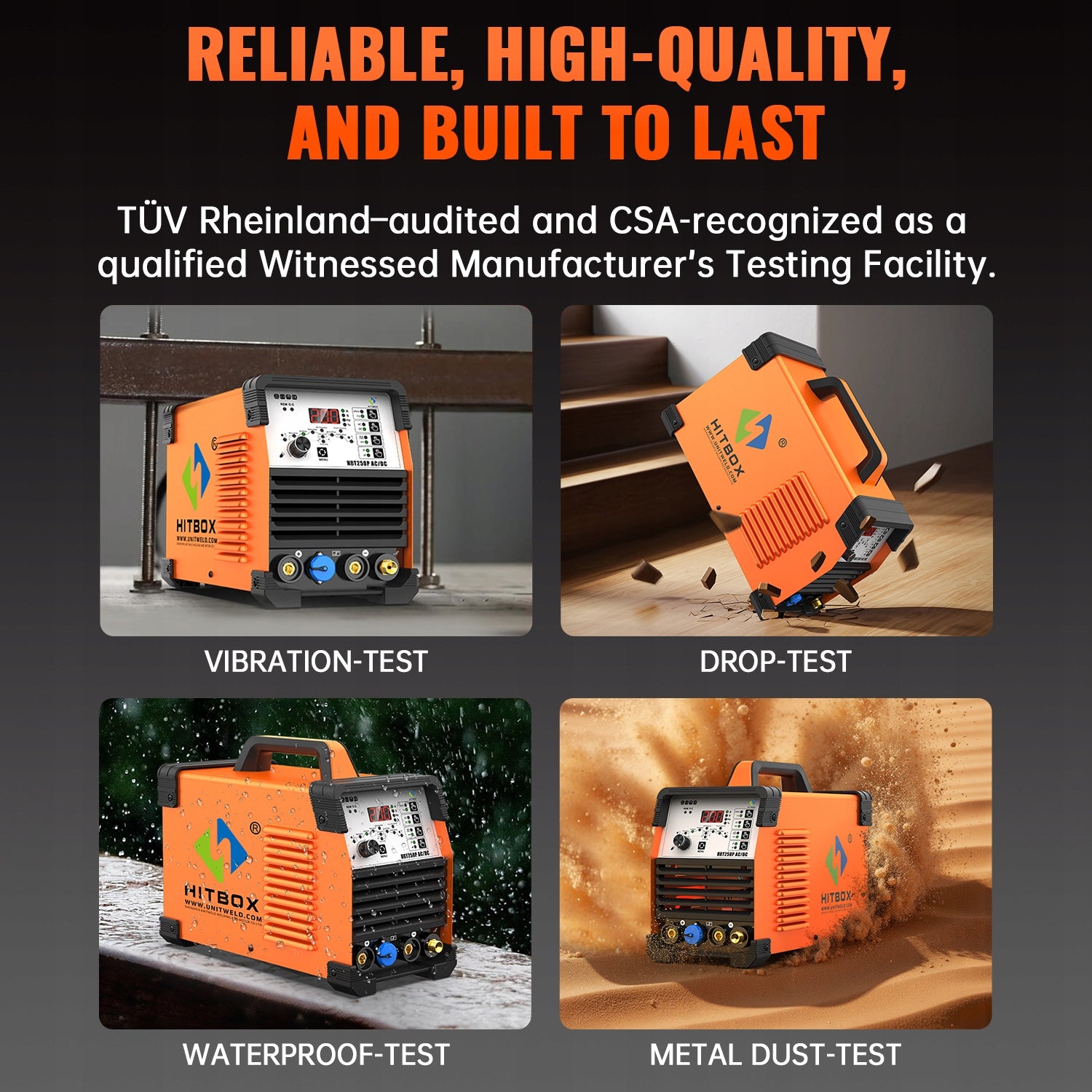 HITBOX Aluminum Welding Machine HBT250P AC/DC HF TIG Welder Inverter 2T/4T Manufacturer code H1042010